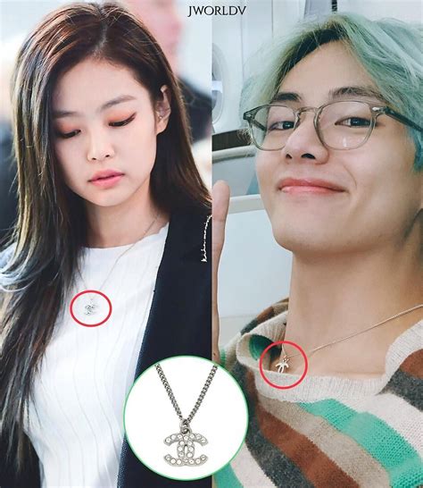 Chanel Necklace 05V Bts Jimin Tae Wearing women necklace